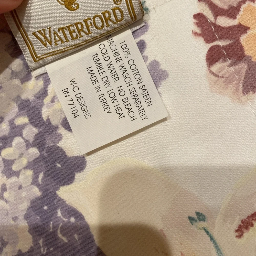 Waterford Rectangular‎ Placemats Floral Set Of Two Pastels Blue Green Yellow